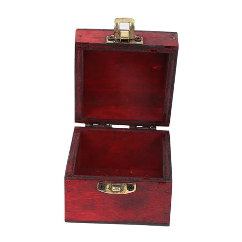 MUSISALY 1 Stück Karton Holzkasten Schmuck Organizer Klar Spielzeugkiste Für Jungen Schatztruhe Für Kinder Schmuck-organizer-fach Desktop-spielzeug Mini-spielzeug Chinesische Tanne Colorful