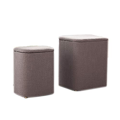 OMKMNOE Sitztruhe Stauraum, Spielzeugkiste Deckel Kinder Aufbewahrungsbox Schlafzimmer Möbel Faltbare Truhe Kapazität Braun,1