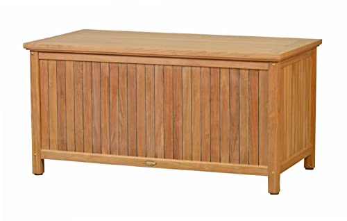 Kai Wiechmann Teak Kissentruhe Gartentruhe für Polster und Auflagen 136 x 73 cm premium