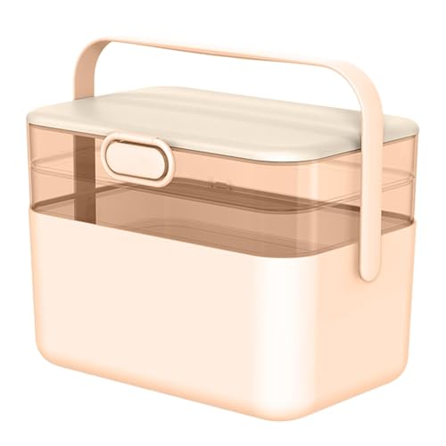 Medikamenten-Organizer-Tr uhe, große Medikamenten-Aufbewahrung sbox - Tragbare Medizintruhe, dreilagige Familien-Medizinbox | Abnehmbarer Medikamentenschrank, Pillen-Organizer für Familie und Pille