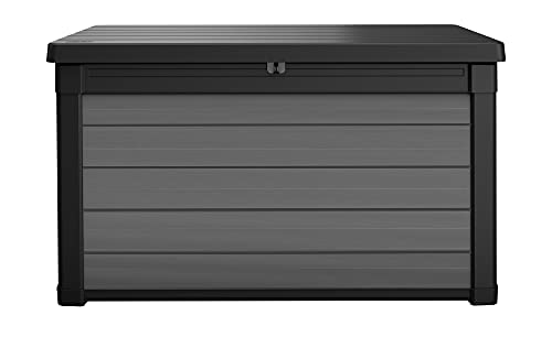 Keter Premier 200 G Kissenbox XXL Auflagenbox anthrazit 757 Liter mit Gasdruckfedern ca. 151.7 x 72.5 x 90 (H) cm (Premier)