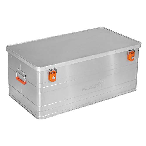 Alubox B140 - Aluminium Transportbox 140 Liter Alukiste Campingkiste - wasserabweisend - Staubschutz -