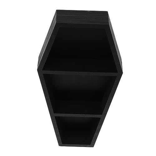 Cabilock Küchenregal Wandmontiertes Schwebendes Regal Langlebiges Sargregal Hängender Nachttisch Wandregal Sarg-stütze Wandhalter Regal Schwimmendes Regal Im Sargstil Haushalt Säule Holz