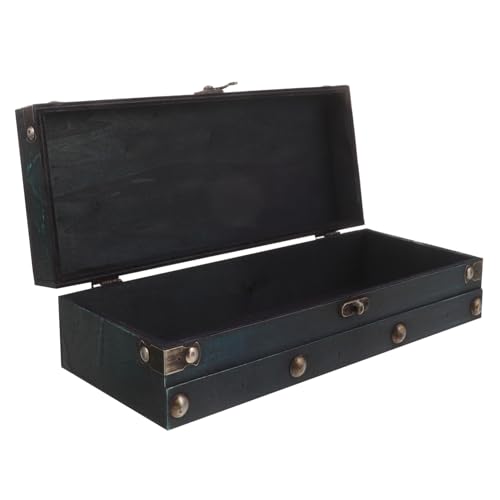 Zerodeko Kasten aus Holz Holzkiste truhe vintage schmuck vintage schmuckkästchen holzkästchen schmuckschatulle aus holz Aufbewahrungskiste aus Holz hölzern