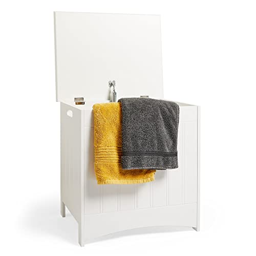 VonHaus Wäschekorb Korb - Waschen Wäschekorb mit Deckel für Schlafzimmer oder Badezimmer