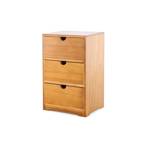 Holztruhe mit 3 Schubladen, 17,5 x 16 x 29,2 cm, große Truhe für kleine Gegenstände, perfektes System für Decoupage und Dekoration