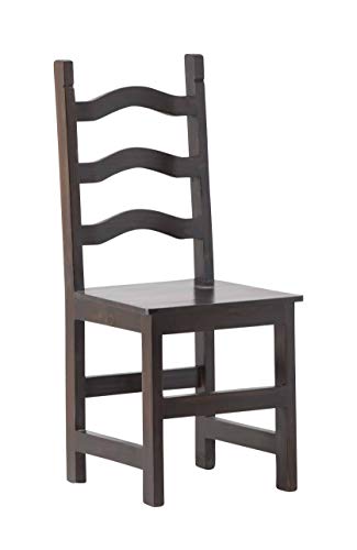 MiaMöbel Stuhl Massivholz - 100 x 45 x 44 cm - Für Esszimmer & Küche - Rustikaler Kolonialstil - Sitzhöhe von 44 cm