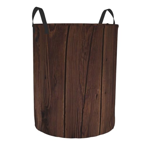 Wäschebox Vintage Holz, Waschekorbsammler Faltbare Wäschetruhe Dekorative Wäschesack Für Bad Spielzeug 40X50Cm