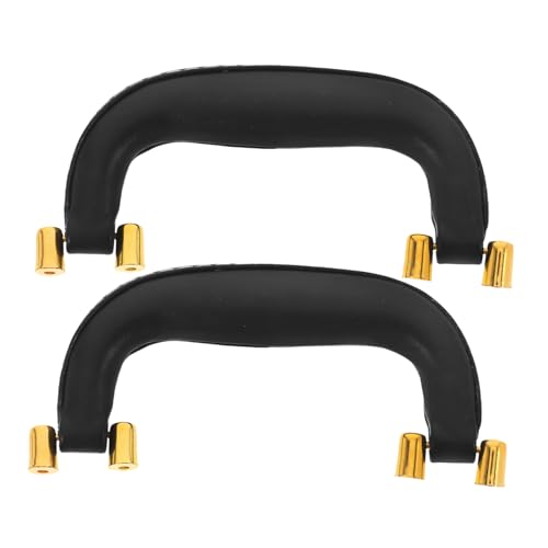 Amosfun 2 Stück Teiliges PU Leder Ersatzgriff für Koffer Truhe Werkzeugkasten Ergonomischer Pull Handle für Verpackungsboxen Stilvoller Vielseitiger Tragegriff für DIY Taschen und Gepäck