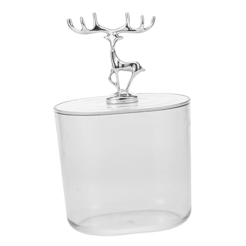 PRETYZOOM 2st Aufbewahrungskiste Aufbewahrungsbehälter Für Teebeutel Aufsatzbehälter Für Milchkännchen Behälter Mit Deckel Mehl- Und Zuckerbehälter Bad Getränke Plastik Mädchen Schreibtisch