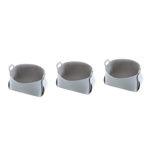 Alipis 3er-box Aufbewahrungsbox Aus Leder Snackbehälter Für Kinder Desktop-speicher-organize r Desktop-aufbewahrungskorb Make-up-schubladen-organi zer Spielzeugregal Blumenkorb Künstlich