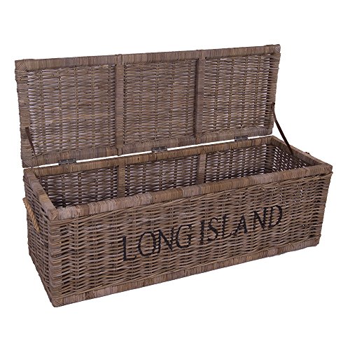 Vintage Line Korbtruhe Long Island groß Rattankorb Naturrattan Rattan Truhe Bettkasten
