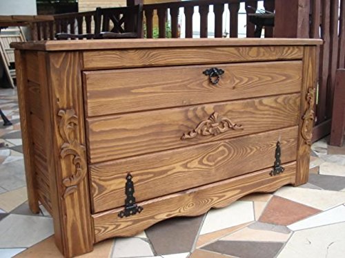 Massive handgemachte Holzkiste Box Holz Aufbewahrung Dekoration SB1