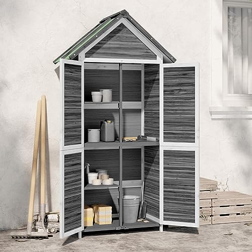 ShGaxin Grauer Garten 89 x 52,5 x 175 cm,, Garten Kommode (SPU: 172244)