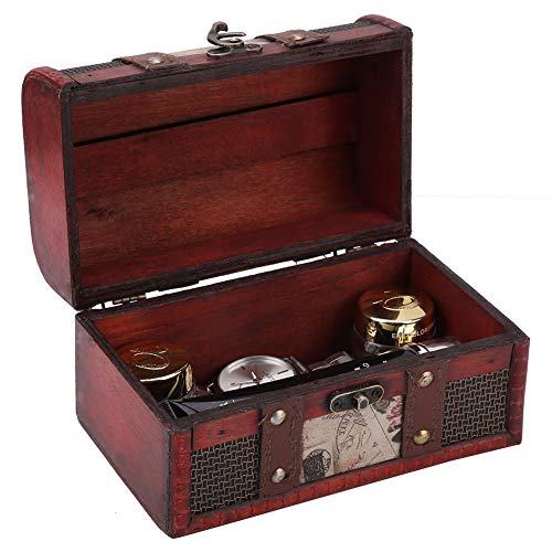 Vintage-Schmuckaufbewahru ng aus Holz, Handgefertigte Truhe Zur Dekoration, Europäisches Design (Stempeltrompete)