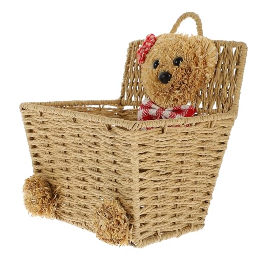 Kreativer Cartoon-seilbär-desktop- aufbewahrungskorb Wäschekorb Gartenorganisator Hängekorb Für Zu Hause Aufbewahrungskorb Aus Rattan Blumenkorb Gemüsekorb Baumwolle Schreibtisch