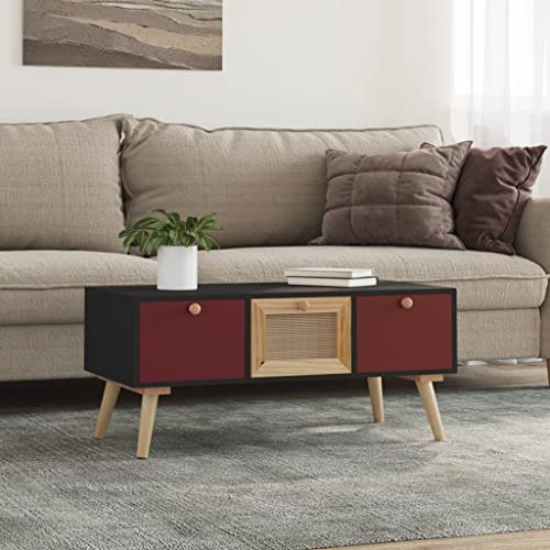 BUKSCYJS Wohnzimmertisch Klein,Truhentisch Couchtischcouchtisch Mit Schubladen 80x40x35,5 cm Holzwerkstoffgeeignet FüR Wohnzimmer, Neben Dem Sofa, Arbeitszimmer, Konferenzraum