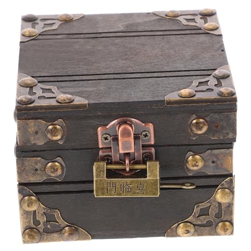 HAWILLOSCH Vintage Schatzkiste Aus Holz Schmuckkästchen Für Andenken Dekorative Truhe Im Antiklook Ideale Geschenkbox Für Schmuck Und Kleine Schätze