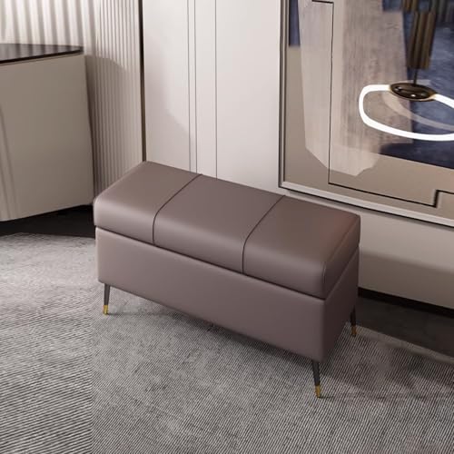 BRCYKRWY Sitzbank Mit Stauraum,schuhbank Mit Sitzfläche,Truhen Aufbewahrungsbox,Polsterb ank,Bettende,Stauraum Unter Der Sitzfläche,mit Sicherheitsscharnier,für Wohnzimmer,Schlafzimmer,F lur