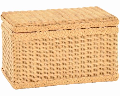 Korb-Outlet Truhe/Wäschetruhe aus Rattan (Honig, Box)