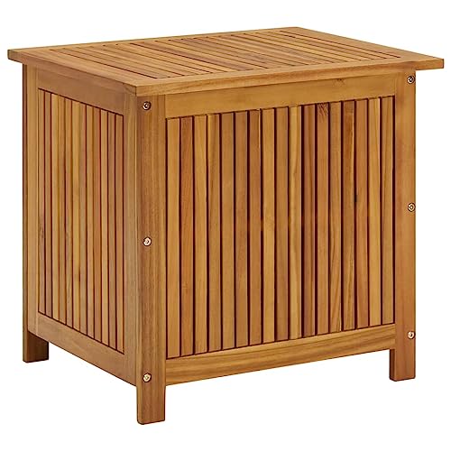 vidaXL Akazienholz Massiv Garten Aufbewahrungsbox Auflagenbox Gartentruhe Kissenbox Gartenbox Kissentruhe Gartentruhe Truhe 60x50x58cm