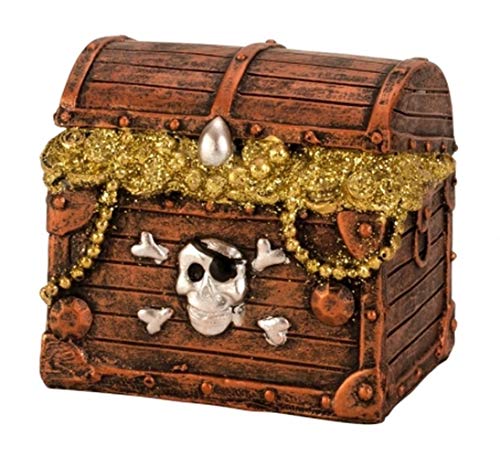 Schatz-Truhe Piraten Fest Feier Geschenk Geburtstag Kinder Deko Spar-Dose Größe 9 x 9 x 7,5cm