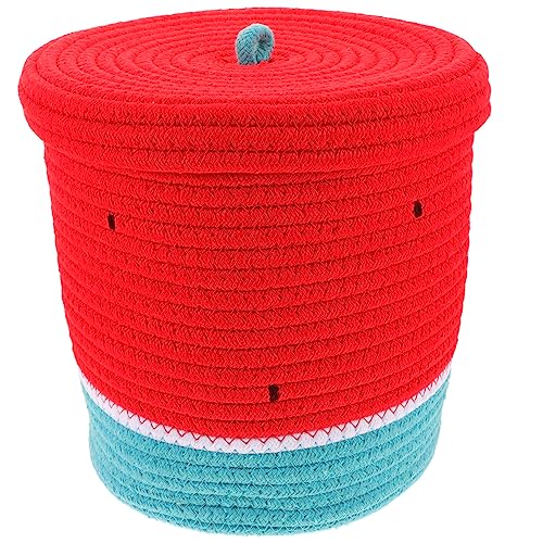 MAGICLULU Aufbewahrungskorb Aufbewahrungskörbe bunter der Wassermelone aufbewahrungsbox aufbewahrungsdose gewebter Wäschekorb Wäschekörbe für kinder gewobener staubdichter x11