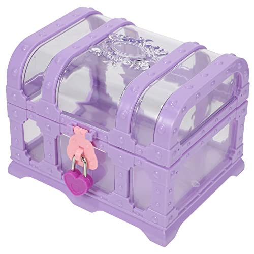 LIFKOME Box Schatztruhe Schatztruhe Schatztruhe Mit Schloss Abschließbare Truhe Schatztruhe Große Schmucktruhe Partygeschenke Kunststoff Schatztruhe Piratentruhe Schatztruhe Aus