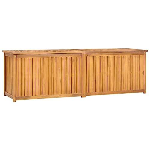 vidaXL Gartenbox 175x50x55 cm Massivholz Teak