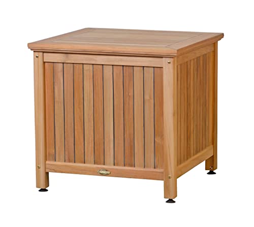 Kai Wiechmann Teak Kissentruhe Gartentruhe für Auflagen und Polster 72 x 72 cm premium