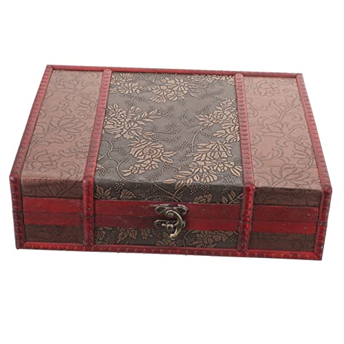 Garneck Aufbewahrungsbox Mit Schloss Schatztruhe Abschließbare Truhe Abschließbarer Aufbewahrungskoffer Aufbewahrungskoffer Mit Schloss Holzkisten Mit Deckel Dekorative