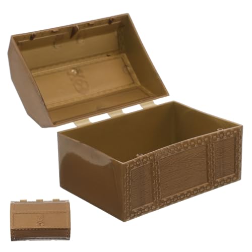 Vaguelly Kasten Piratenschatztruhe Schatzkiste Spielzeug Schatztruhe Für Kinderpreise Mini-schatztruhe Spielzeugaufbewahrung Im Freien Schatztruhen Kleine Schatztruhe Plastik Golden