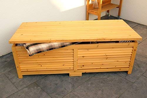 Merschbrock Trade GmbH Holz Auflagenbox Kissenbox Gartenbox Gartentruhe Box Auflagen Truhe Holztruhe