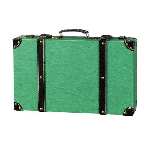 BUBEFSKD Retro Inspirierte Leder Aufbewahrungsbox Für Schmuck Und Accessoires. Handgefertigte Ledertruhe Mit Elegantem Charme