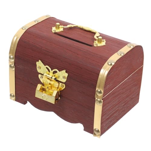 VOSAREA Box Truhe Schmuck Organizer Chinesisches Sternzeichen Münzbank Piratenspielzeug Cartoon Sparschwein Spardose Vintage Vintage Münzbank Aus Holz