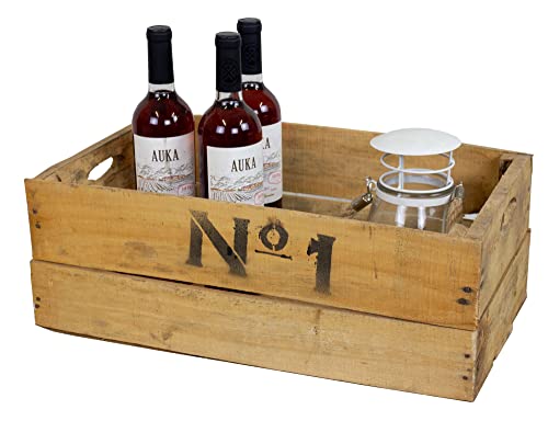 Kistenkolli Altes Land Holzkiste Geschenk-Box Schatzkiste Holzkiste Holztruhe Hochzeitskiste Altholz Upcycling Vintage (No1 48,5x30x18,5 cm)