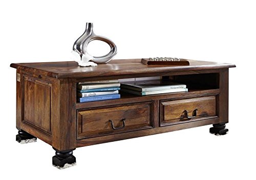 Kolonialstil Palisander massiv Holz Möbel Couchtisch 115x60 Sheesham vollmassiv lackiert Massivmöbel New Boston #203