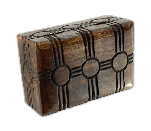 Budawi® Holzkiste Holztruhe Holzbox Schatzkiste Schatulle Box Kiste Schachtel aus Holz