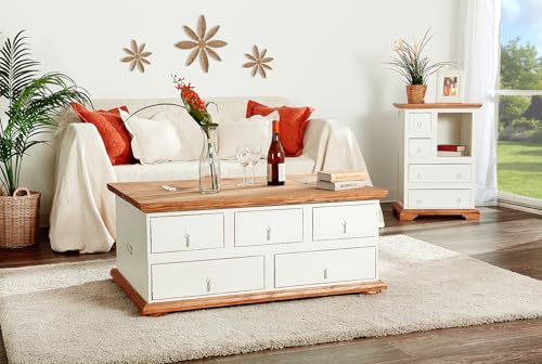 1a Direktimport Tischtruhe Honigfarbig   Massivholz   Landhausstil mexikanisch