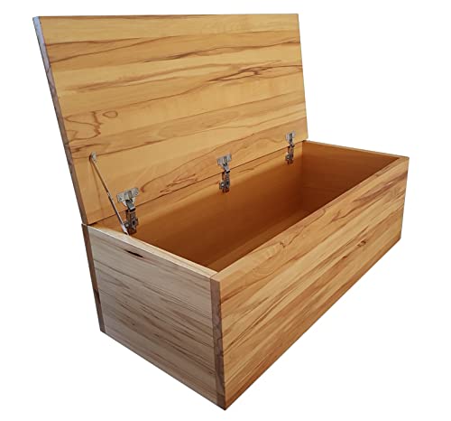 HOLZTRUHE Holzkiste Sofakiste Wäschekiste Aussteuerkiste Holzbox direkt vom Tischler auf Maß Kiste (Eiche)