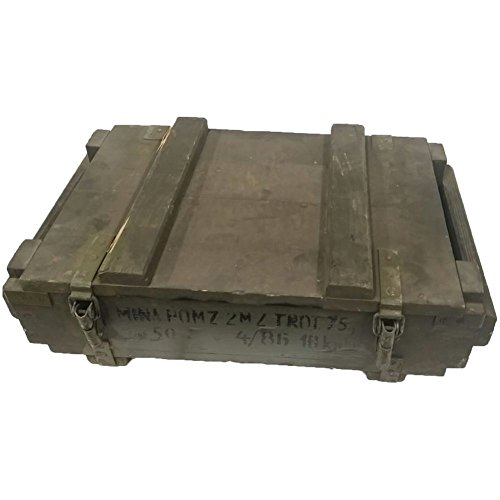 Frachtkiste Massiv Holz alte Truhe Tisch Vollholz Armeebestand SEHR SELTEN