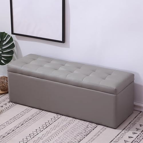 S Sitzbank mit gepolsterter Sitzfläche und Schuh S Truhe für Wohnzimmer und Eingangsbereich