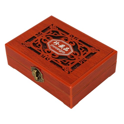 Cabilock Box Sammlung Schatztruhe Schmucktruhe Foto Requisite Retro Truhe Schmucketui Retro Aufbewahrungstruhe Vintage Truhe Vintage Aufbewahrungstruhe Braunes