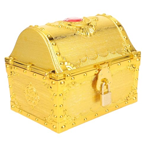 CLISPEED Piratenschatztruhe Für Große Truhe Aus Geschenkbox Für Piratenpartys Aufbewahrung Für Schmuck Und Schätze Antik Inspirierte Dekoration