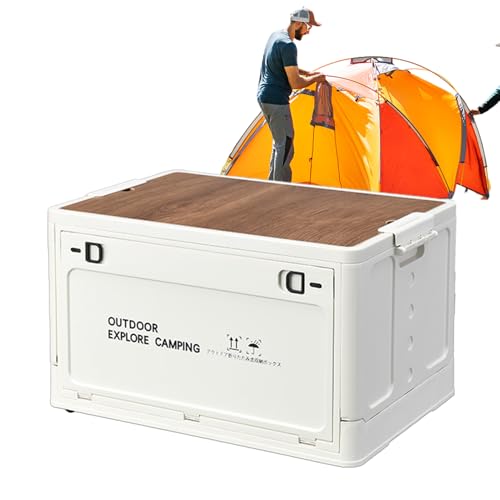 Faltbare Aufbewahrungsbehälter – Faltbare Kiste, Allzweck-Organizer | Outdoor-Werkzeugbehälter , Garagenbox, stapelbarer Camping-Werkzeugbehälter , Kofferraumaufbewahrung, Korbtruhe, Allzweck-Trageständ