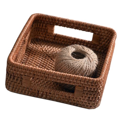 Alipis Geschenkkörbe Aus Weidengeflecht Weidenkörbe Desktop-speicherhalter Desktop-aufbewahrungskorb Geflochtener Desktop-korb Weiden-aufbewahrungsbehä lter Obstbrotkorb Bambus Rattan