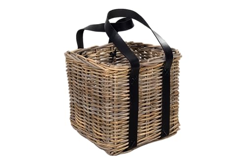 Korbtruhe Rattankorb mit Trageriemen Korb Rattan Naturrrattan Geflecht