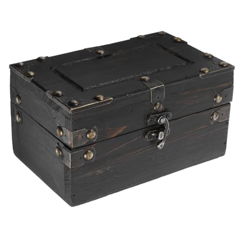 Retro Aus Holz Aufbewahrungsbehälter Mit Deckel Aufbewahrungstruhen Und Truhen Vintage Truhe Vintage Aufbewahrungstruhe Große Schatztruhe Dekorative Truhe Beaupretty