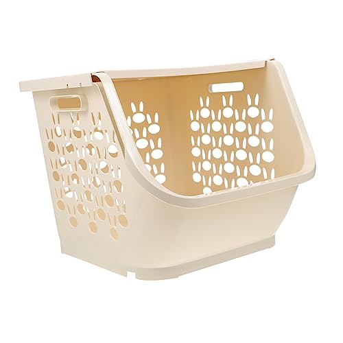 OUNONA Aufbewahrungsregal für die Küche Aufbewahrungskörbe für Lebensmittel Aufbewahrungskorb mit Deckel Aufbewahrungskorb für Spielzeug überlagert Obst- und Gemüsekorb