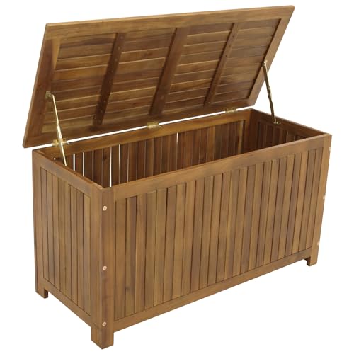DEGAMO Kissenbox Auflagenbox ST. Vincent 115x50x61cm, Akazie geölt, FSC®-Zertifiziert, Outdoor